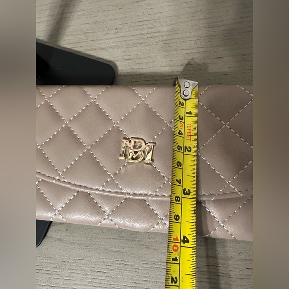 Badgley Mischka Brown Quilted Wallet - Picture 9 of 10